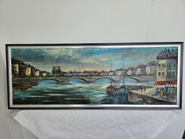 Schweizer Künstler Masrhe - Originales Ölgemälde "Paris"