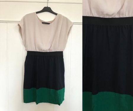 ZARA Kleid Colorblock Sommerkleid Cocktailkleid Party