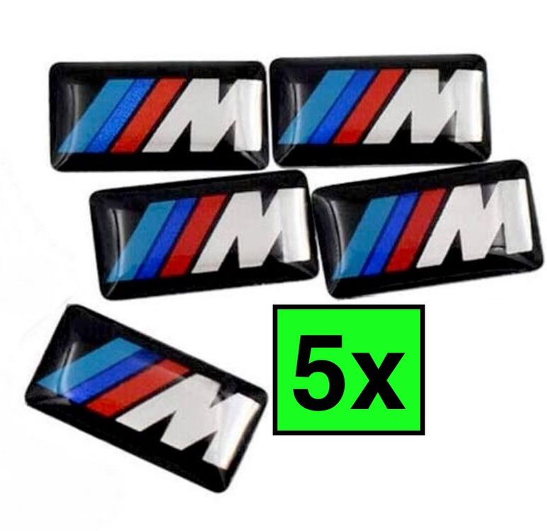 M BMW M Felgen Lenkrad Aufkleber Emblem 5x