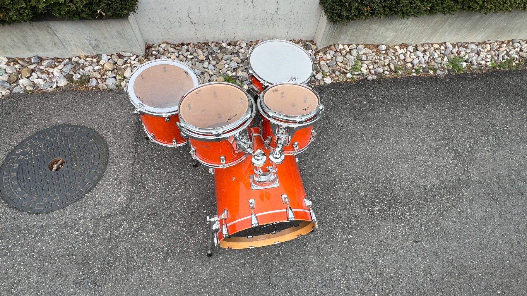 Strumenti musicali: Basix Schlagzeug Set orange – Usato da Buchs SG venduto da MMmmnS 1
