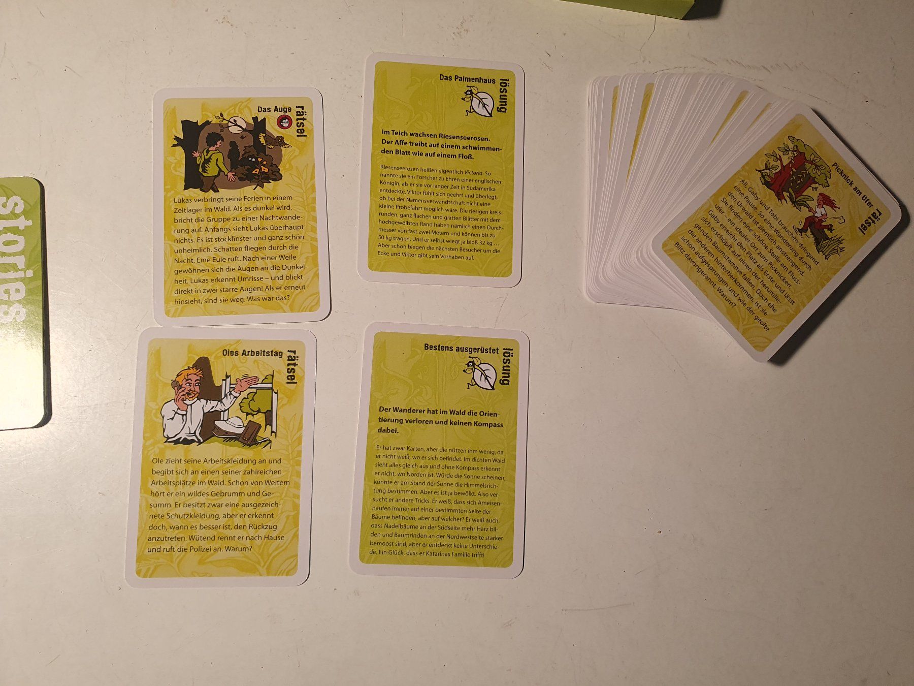 Giochi: Rätselkartenset Green Stories – Usato da Zürich venduto da loosebone 2