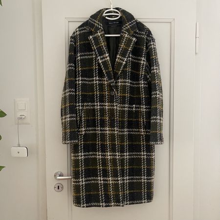 Marc O'Polo karierter Mantel, Gr. 38, 70%Wolle