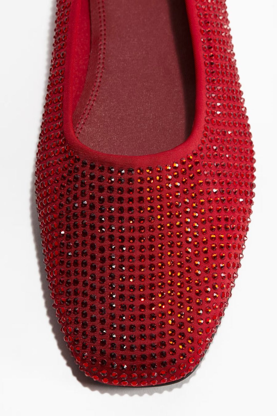 H&M Scarpe da donna: H&M Ballerinas mit Strasssteinen Gr. 36, rot – Usato da Tuggen venduto da vivira 2