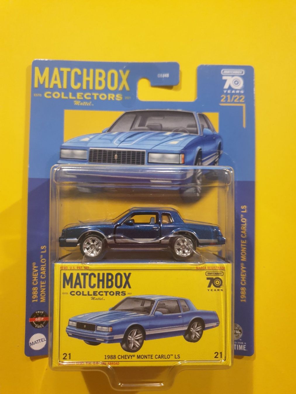 Matchbox Modellini d'auto: Matchbox 1988 CHEVY MONTE CARLO LS – Nuovo e nell'imballaggio originale da Oftringen venduto da Rotor