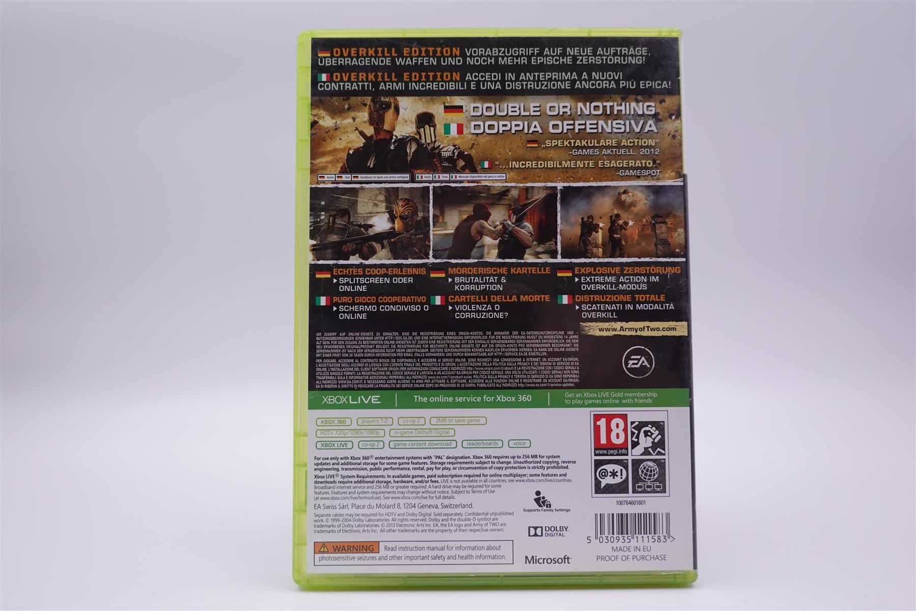 Microsoft Giochi: Army of Two The Devils Cartel (XBOX360) – Usato da Herisau venduto da ZelliZone 1