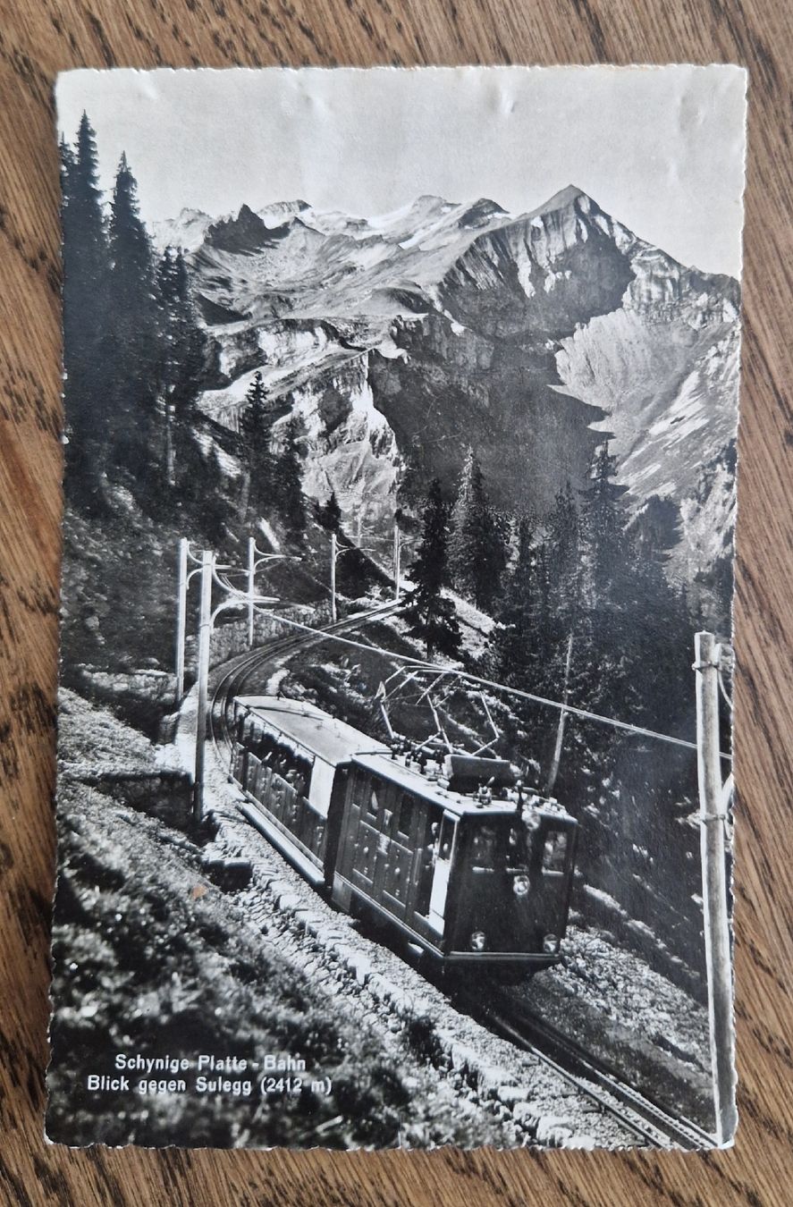 Cartoline postali: Schnynige Platte-Bahn, Blick gegen Sulegg – Nuovo (secondo la descrizione) da Ebikon venduto da Donar50