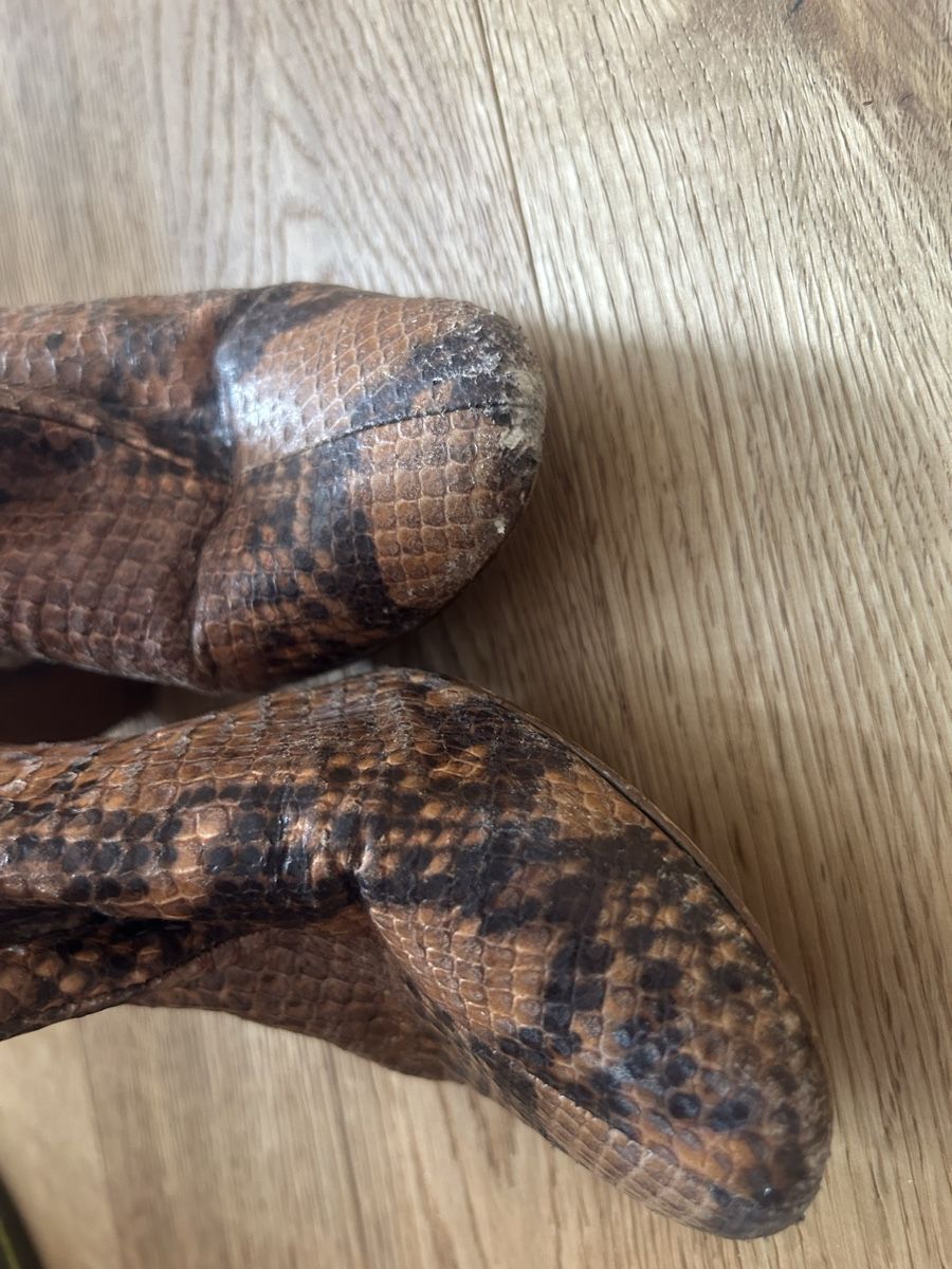 Zara Damenschuhe: Snakeskin look Boots, Block Heel 8cm – Gebraucht aus Thalwil von mar_pvx7 5