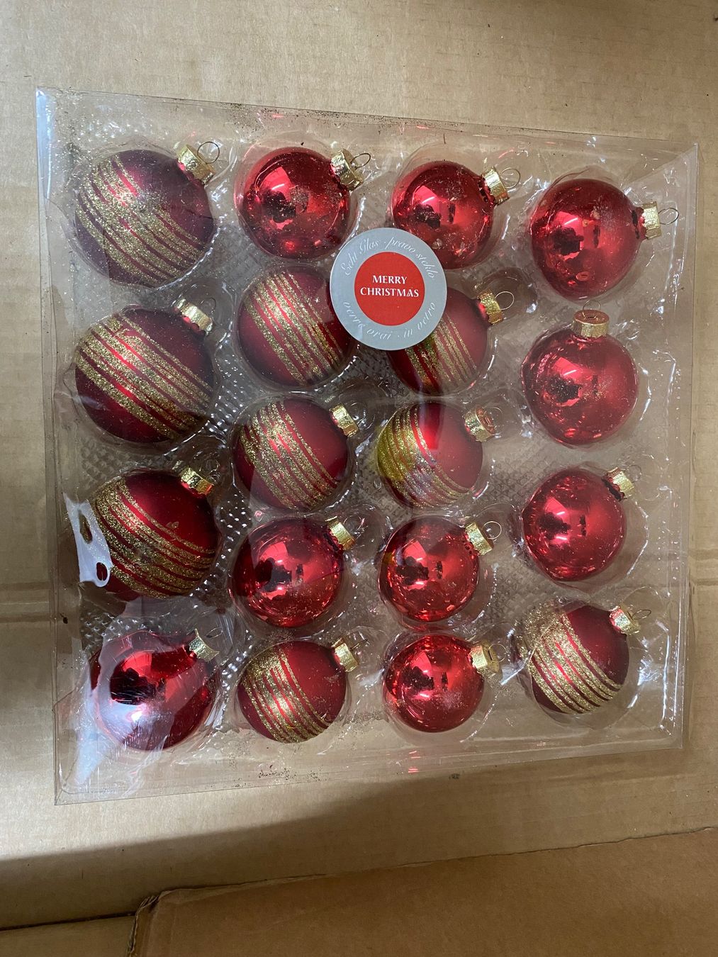 Tutte le decorazioni: Weihnachtskugel Set rot mit GoldGlitzer 18 Stk. – Usato da Eschlikon TG venduto da ArtRec