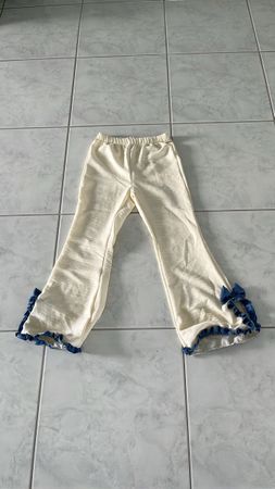 Kinder Hose pastell gelb Grösse für 10 jährige mit Rüschen
