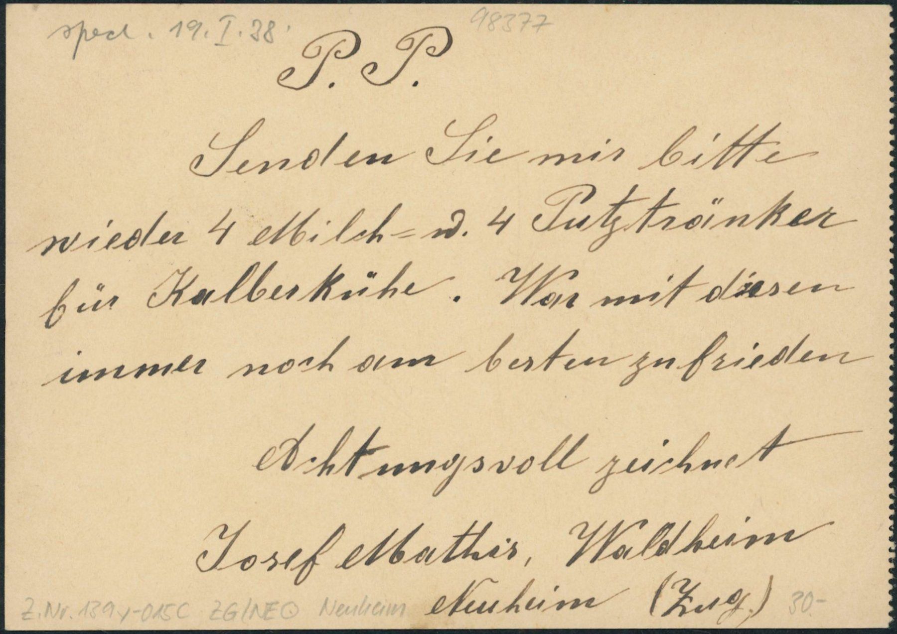 Alle Briefmarken: ZG Neuheim - Karte – Gebraucht aus Schindellegi von leecollect 1