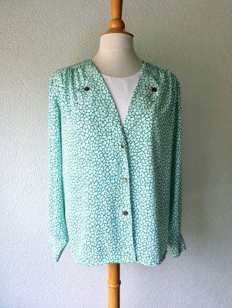 BLUSE JULIETTA SWISS MADE L 42 VINTAGE TOP zu HOSE JEANS