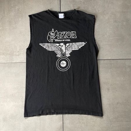 2000 Saxon Wheels Of Steel Vintage Band Shirt