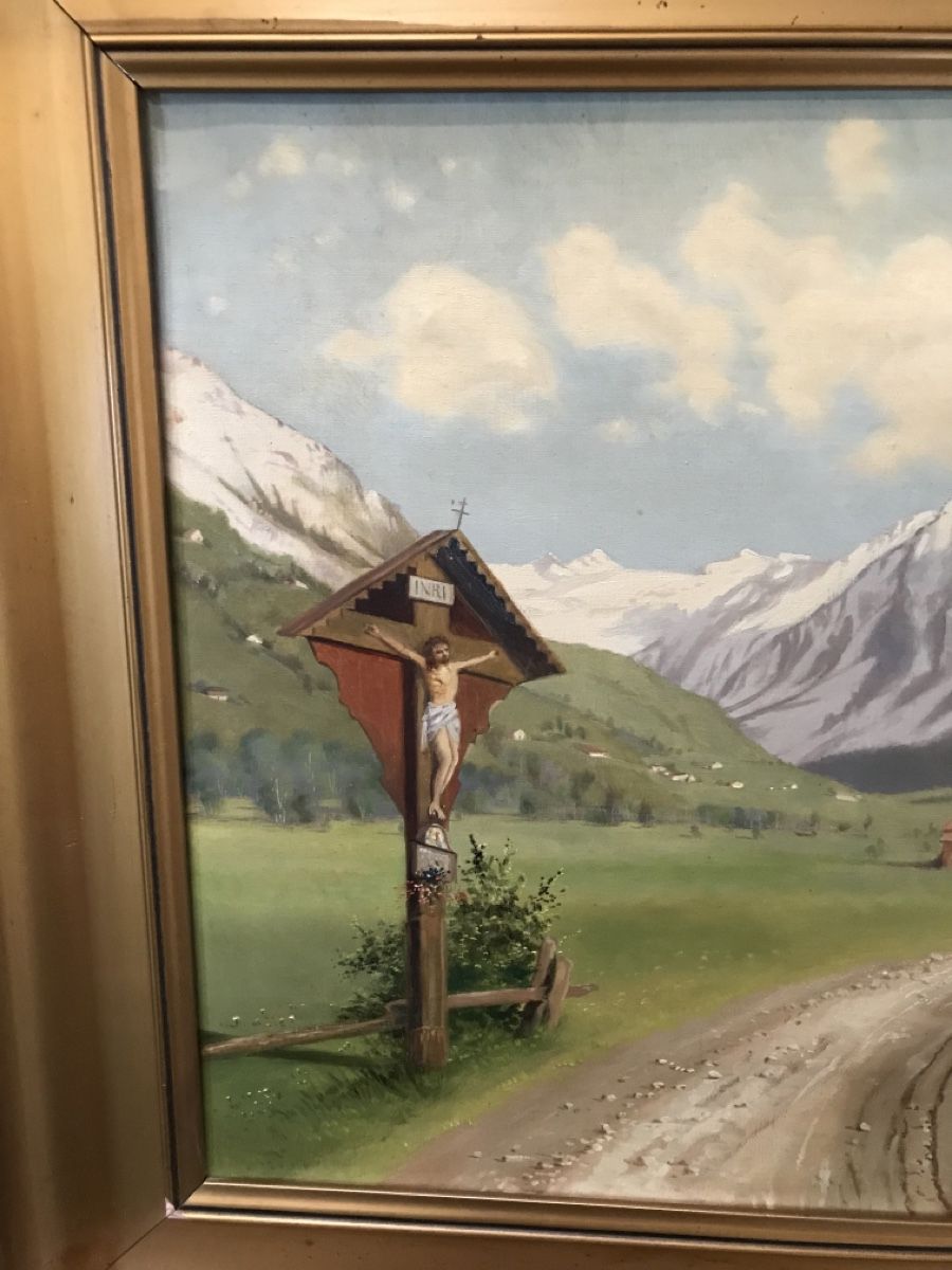 Dipinti: PROBST Klosters mit Blick auf Silvretta – Usato da Wolfhalden venduto da SecondAntique 4