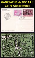 ATM A3_SELTENE A3-FDC-Bildpostkarte Zoo Basel_portogerecht !