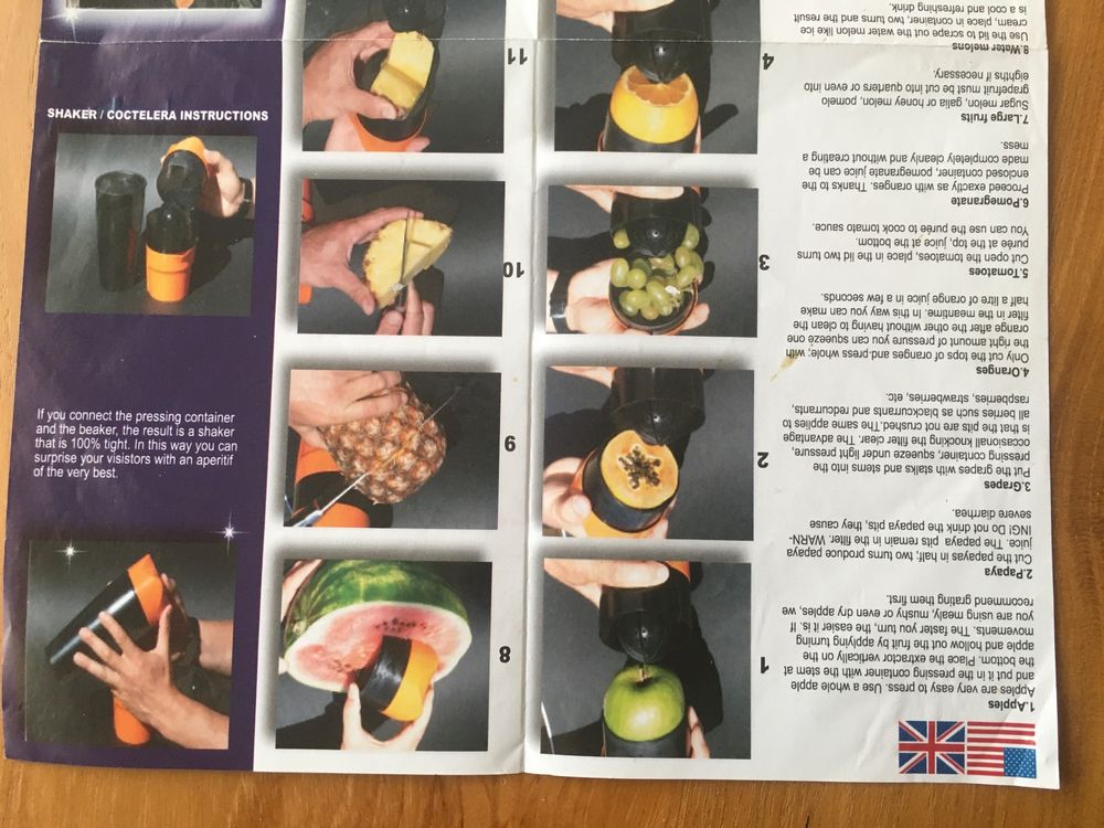 Original Shakin Juicer Saftpresse & Entsafter 4teilig Kaufen auf Ricardo