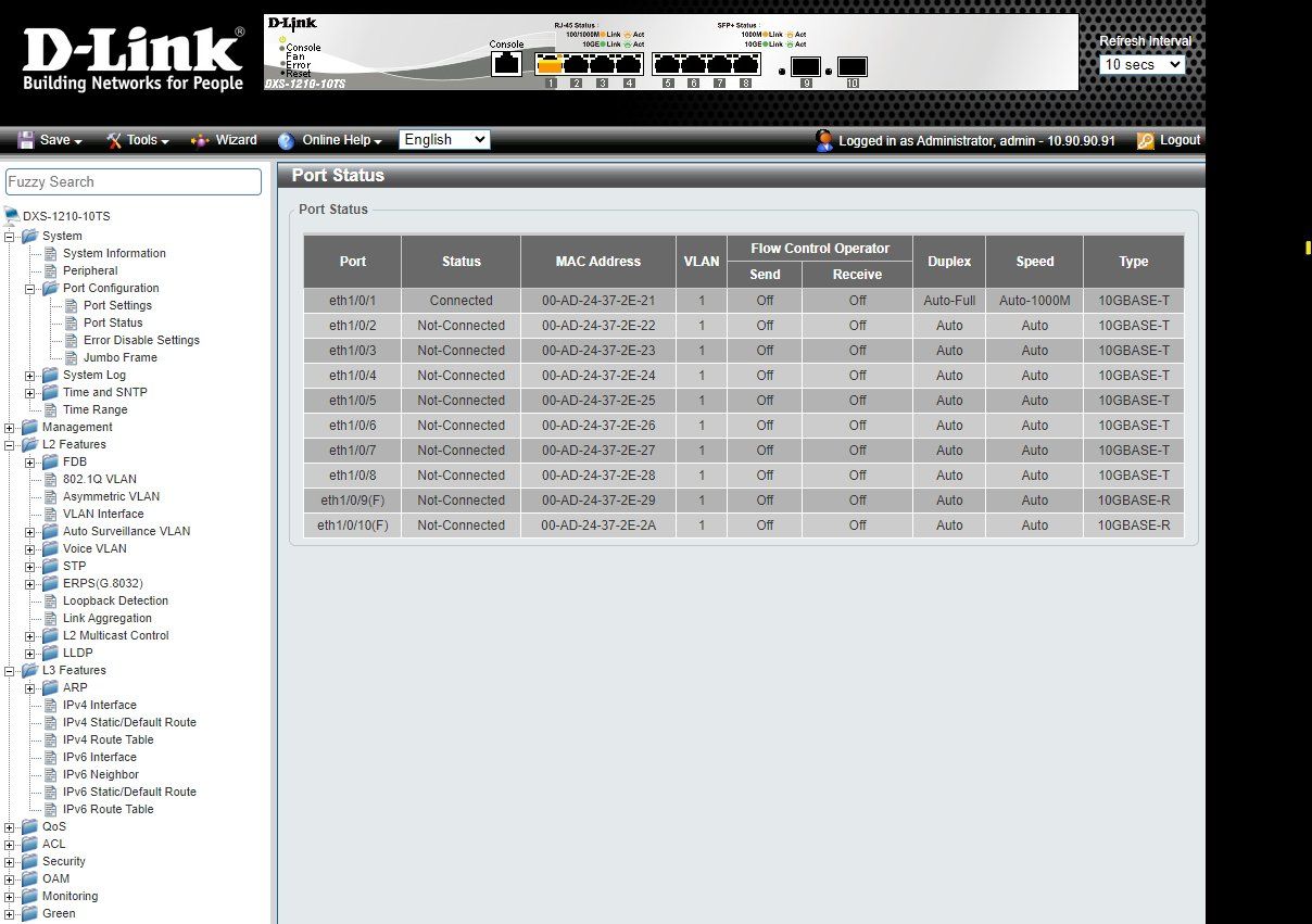 Dlink Hub & Switch: D-Link DXS-1210-10TS 10Gbe Multi-Gig Smart Managed Switch – Usato da Fällanden venduto da DannyZH 2