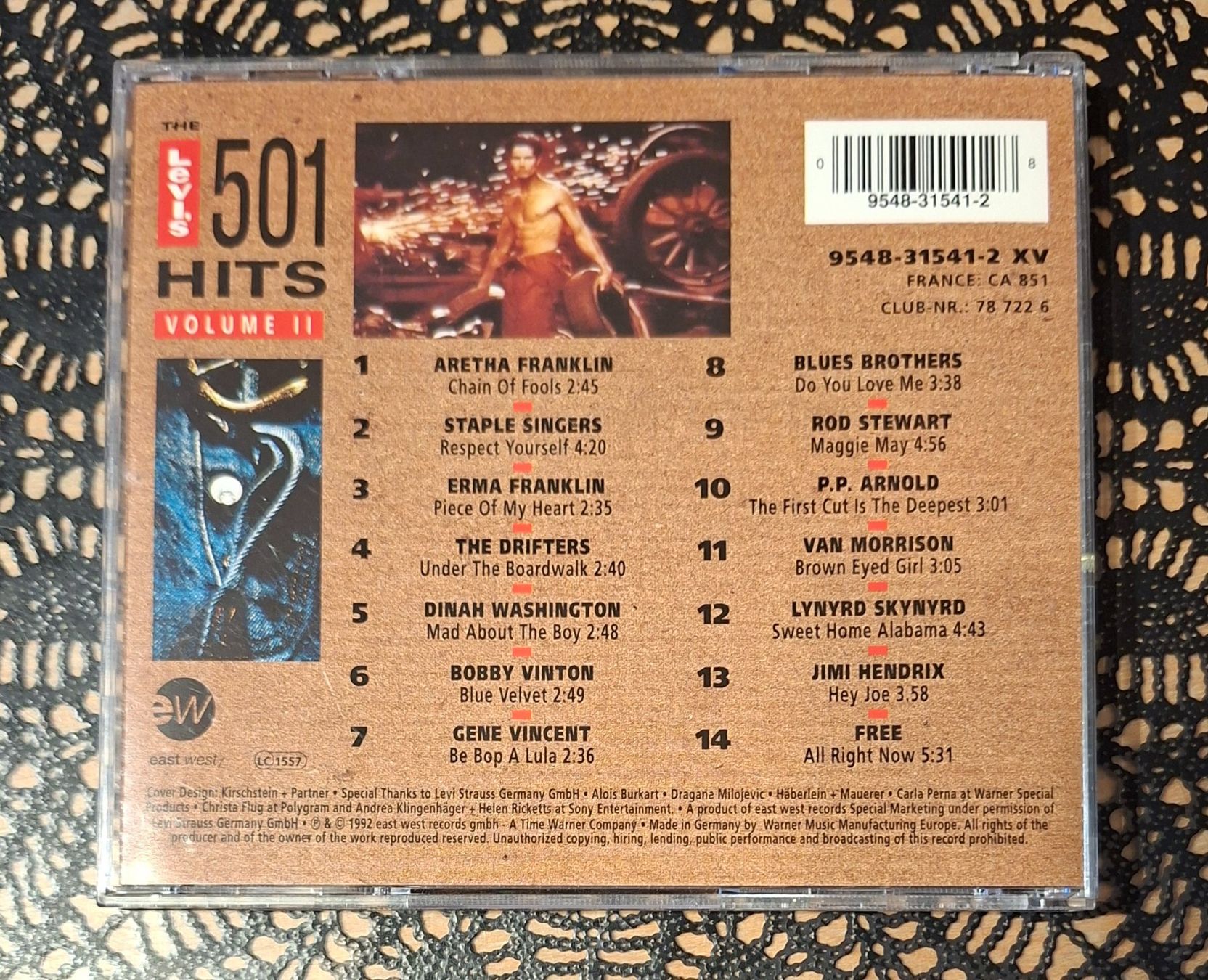 CD: Levi's 501 Hits Volume 2, Rock Hit Compilation Sampler 1992 – Usato da Amriswil venduto da Celini3 1