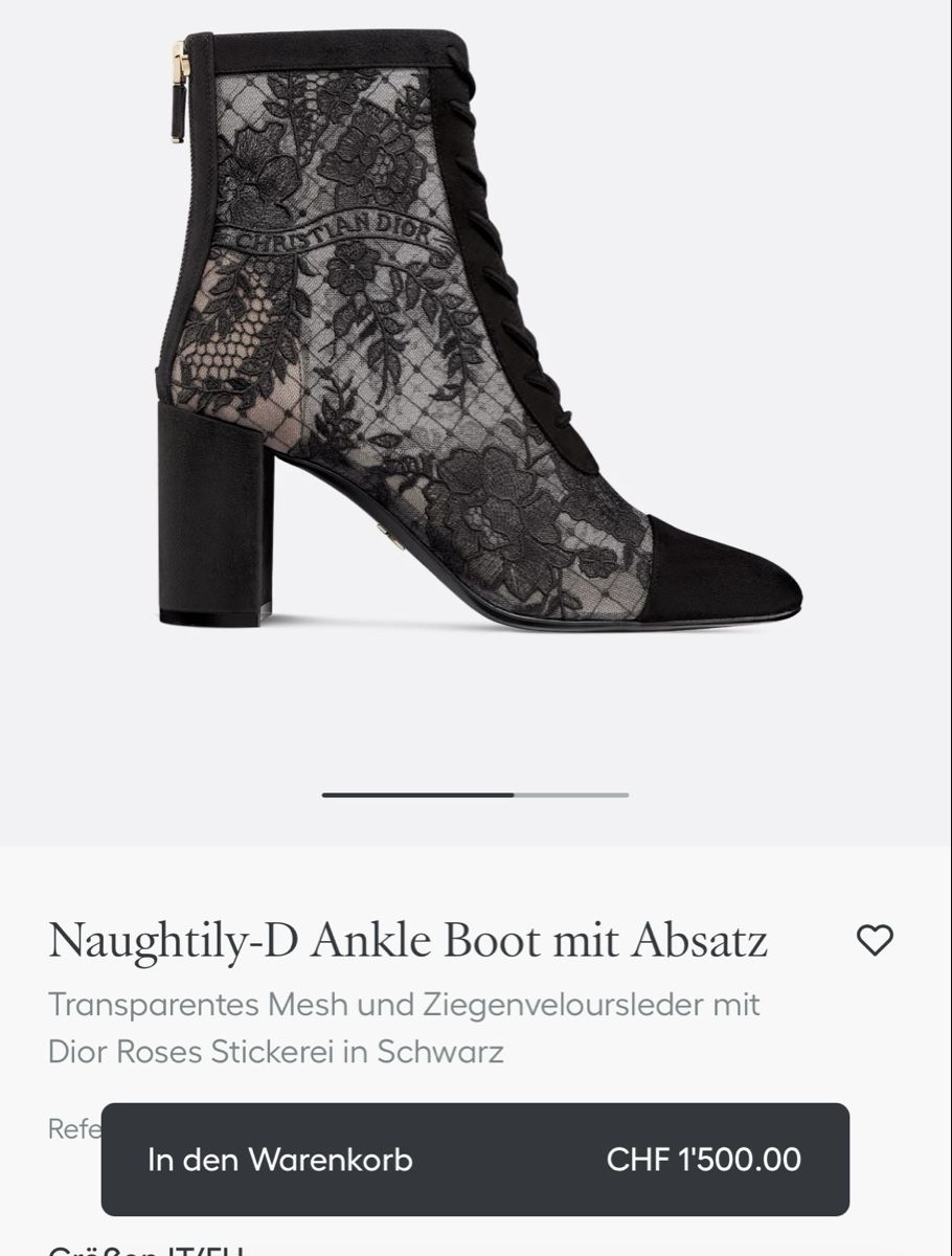 Dior Damenschuhe: Christian Dior Ankle Boots – Neu (gemäss Beschreibung) aus Binz von Sandra830