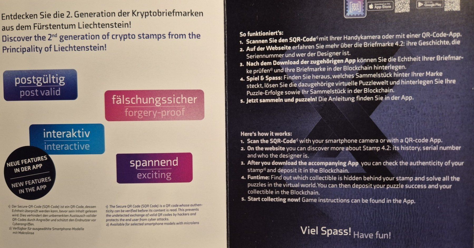 Alle Briefmarken: Lichtenstein, Crypto Stamp Blockchain 4.2, "DER RITTER" ** – Neu (gemäss Beschreibung) aus St. Moritz von Guenteratch 3