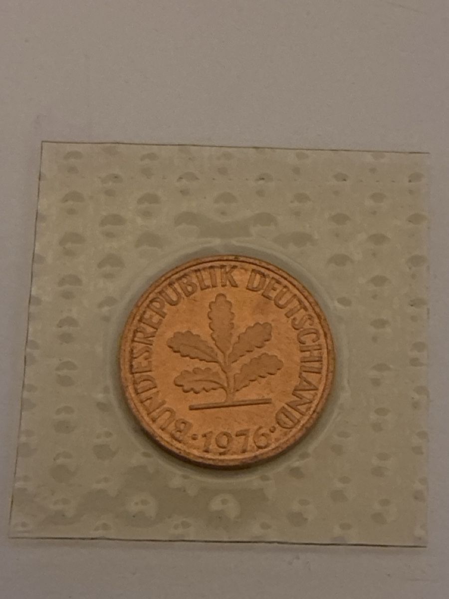 Tutti le monete: Nr. 22: 2 Pfennig, deutsche Mark, 1976 – Usato da Burgdorf venduto da Yakari5165 1