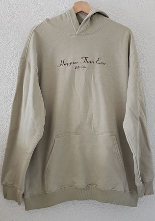 Stylischer Hoodie "Happier Than Ever" Grösse L