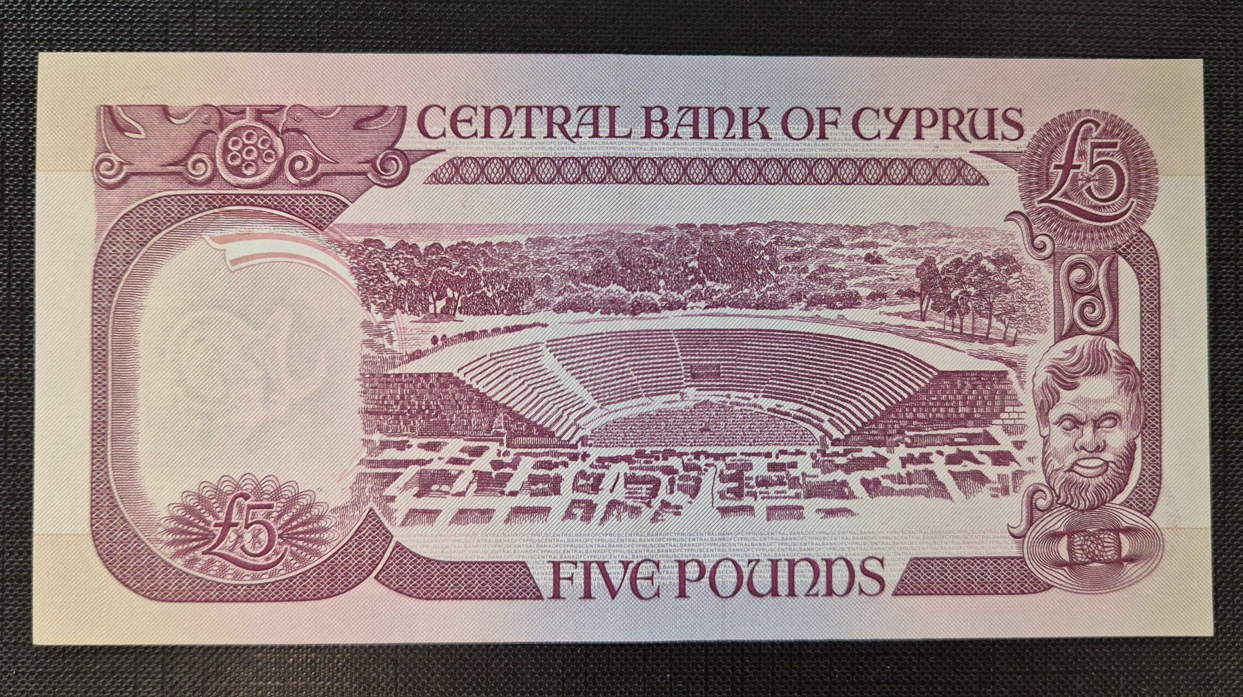 Banknoten: 5£ ZYPERN 1995 ungefaltet UNZ – Gebraucht aus Zürich von brinkosos 1