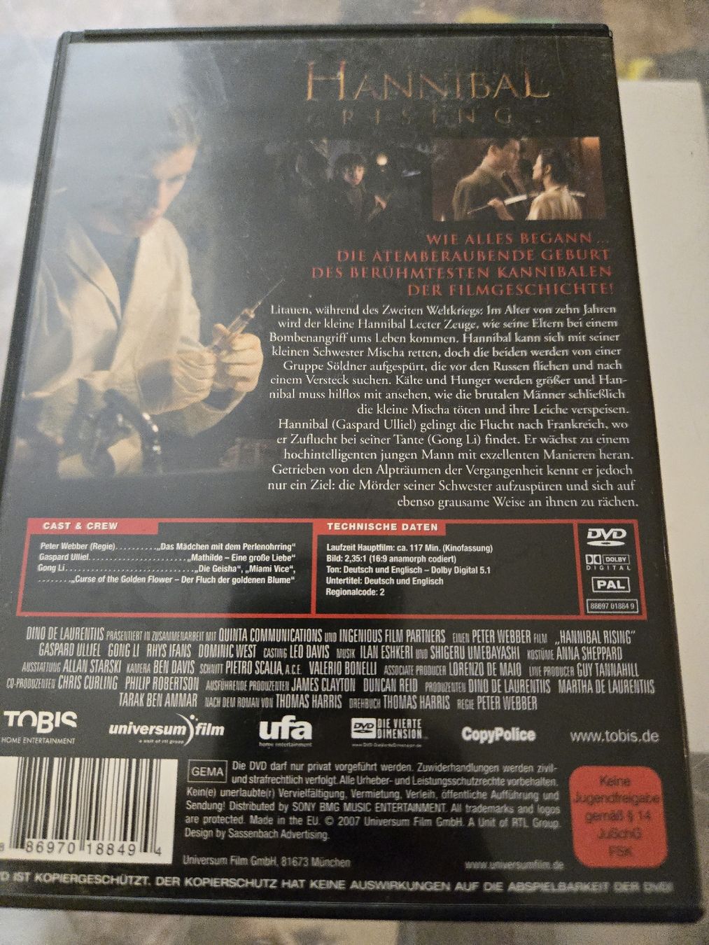 Tutti i DVDs: Hannibal Rising DVD – Usato da Bussigny venduto da Kfdlt 1