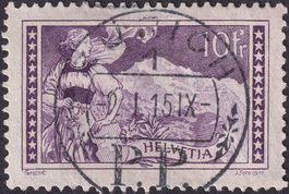 1914: Nr.131 idealer Vollstempel: ZÜRICH P.P.: 9.JAN.1915