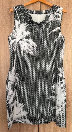 Kleid Sir Oliver Grösse 42 weiss schwarz mit Muster