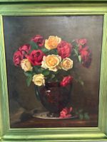 💐65 x76 hoch/ Robert Zartmann Öl Gemälde Rosen für immer