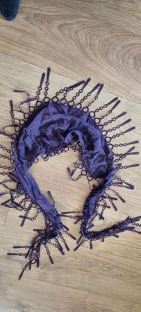 2x Schal violett&schwarz