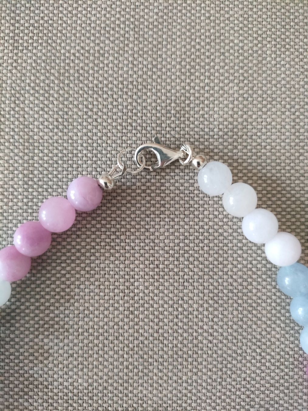 Catenine: Aquamarin, Amethyst, Rosenquartz Kette – Nuovo e nell'imballaggio originale da Bern venduto da Lidia.5 3