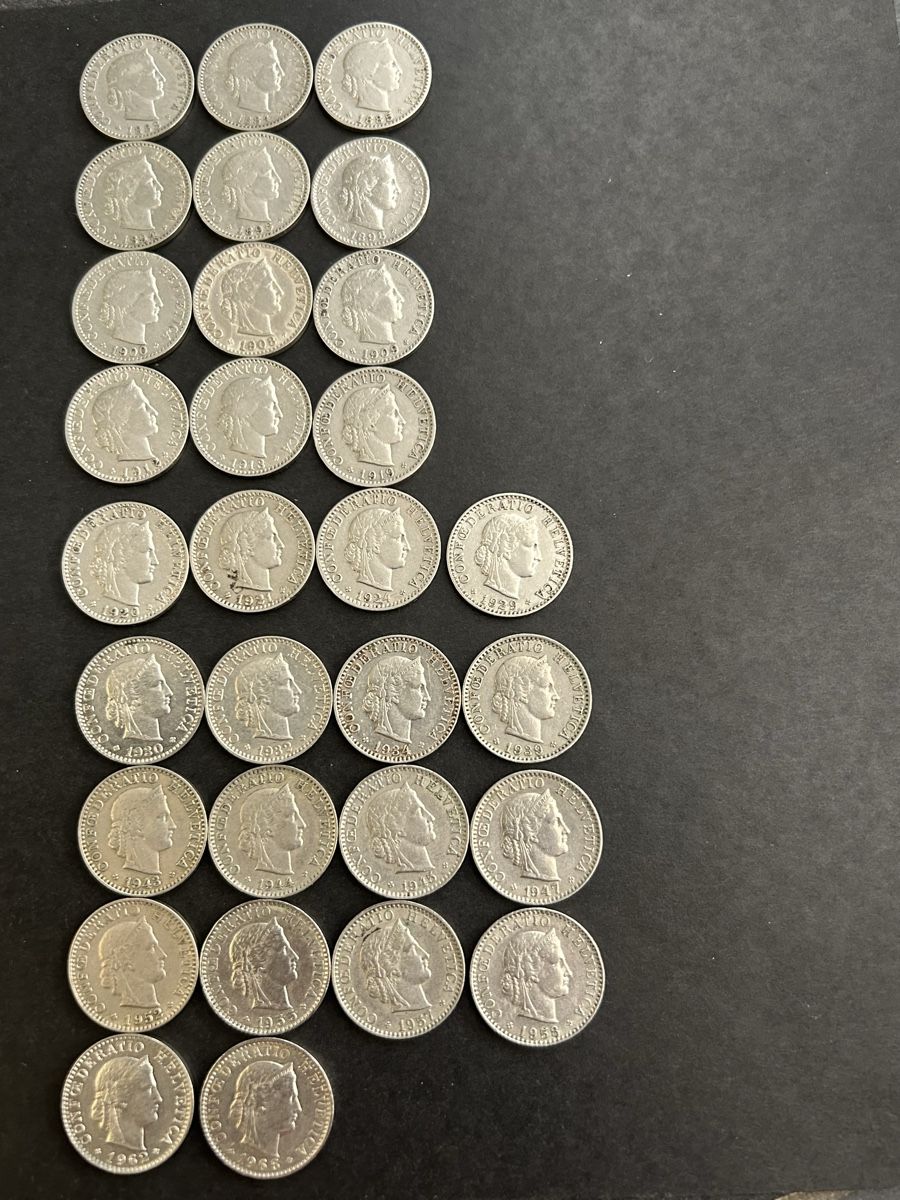 Tutti le monete: Highlight Lot 20 Rappen ab 1883 – Usato da Büttikon AG venduto da Rcook