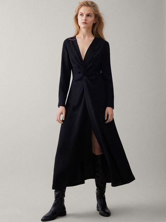 Massimo Dutti Black Dress