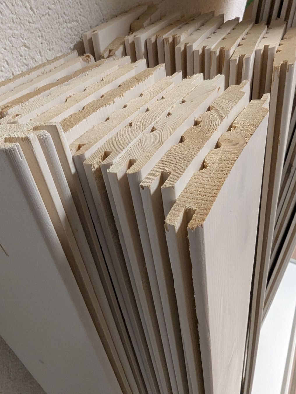 Articoli in legno: Holz Täfer - Holzpaneele weiss – Usato da Blumenstein venduto da novarx 3