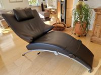 WK Wohnen solo 699. Designer Ledersessel. Schwarz