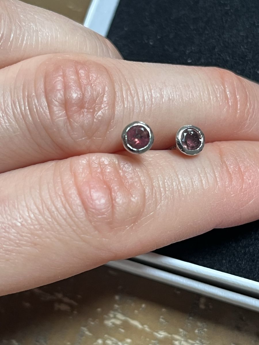 Orecchini pendenti & Orecchini a lobo: Ohrstecker pinker Turmalin Silber 925 – Nuovo e nell'imballaggio originale da Worb venduto da alfiie824