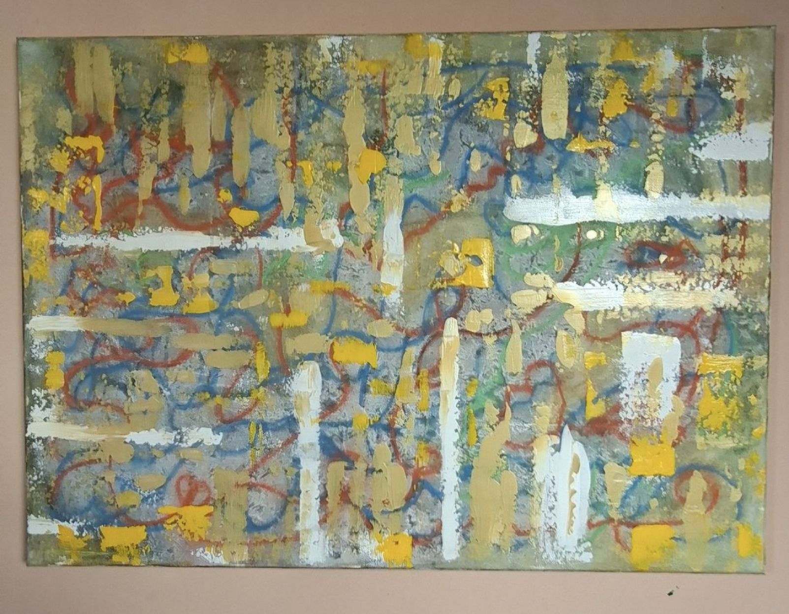 Dipinti: Gemälde "Striche" handmade 50×70 – Nuovo (secondo la descrizione) da Riehen venduto da Steinbock1970 4
