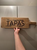 Rustikales Tapas Schneidebrett Holzbrett Servierbrett