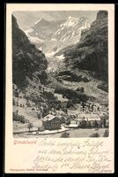 AK Grindelwald, Ort mit Kirche