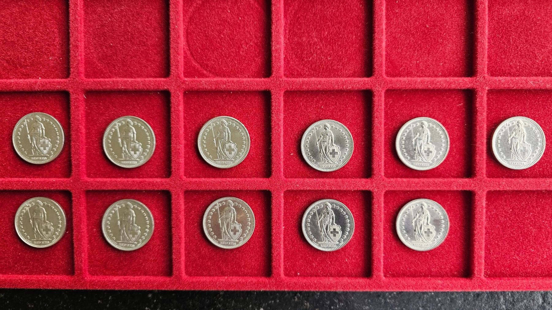 Tutti le monete: 2.-Fr. 1912 - 1947  11Stk. – Usato da Unterterzen venduto da Speedy076 1