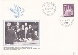 Brief der Friedenskonferenz in GENF 1973 Palais des Nations