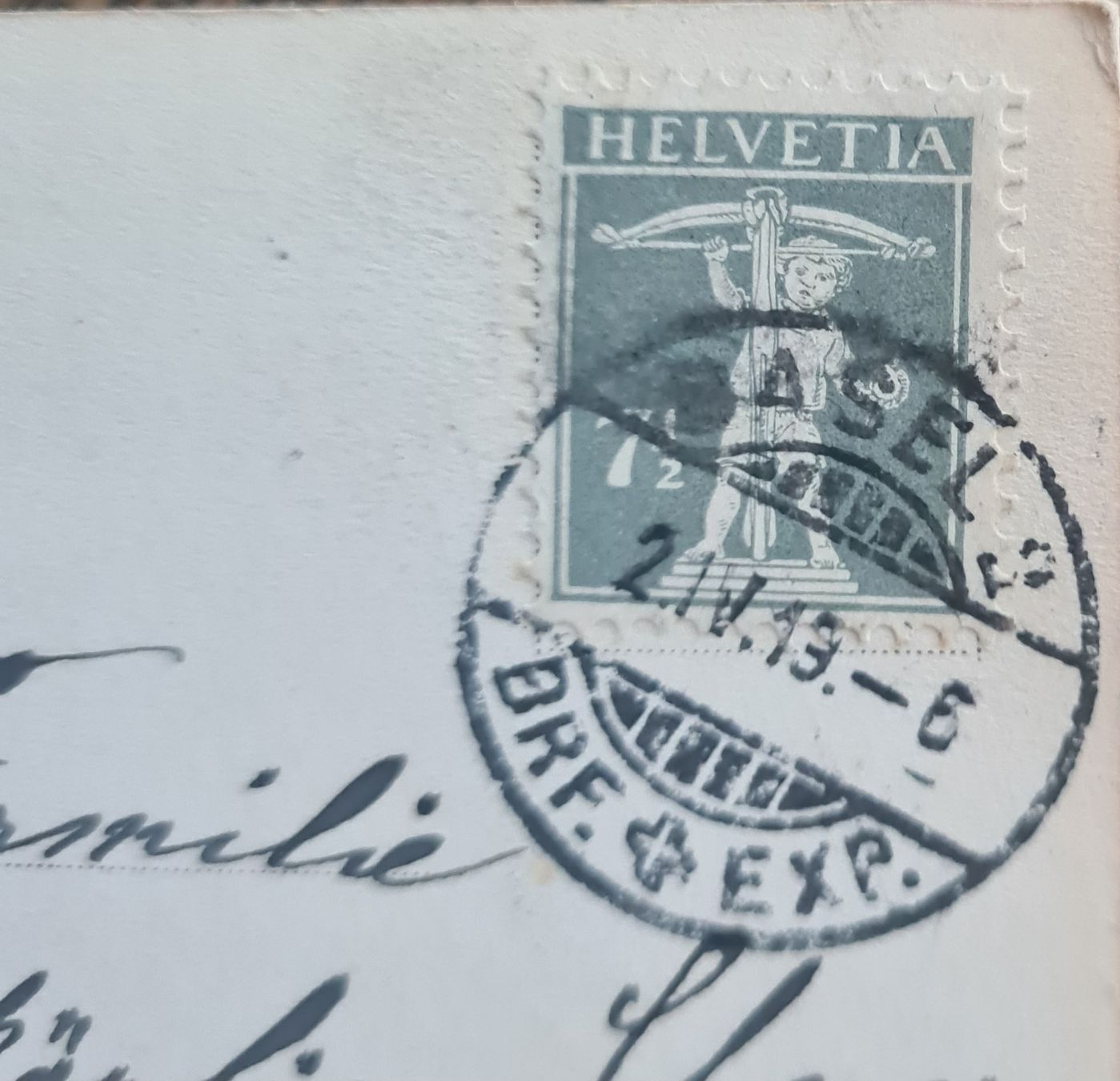Cartoline postali: Ansichtskarte Nutze die Zeit 1913 – Usato da Ebikon venduto da Donar50 1