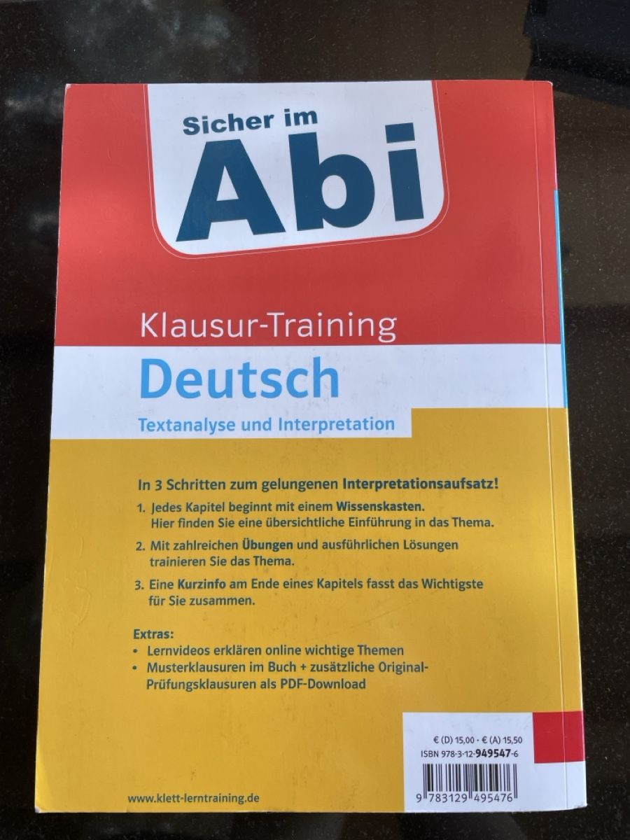 Libri: Sicher im Abi Klausur-Training Deutsch – Usato da Pura venduto da pascavaa 1