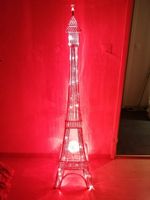 Eiffelturm Lampe, silberfarben,  Top Zustand!