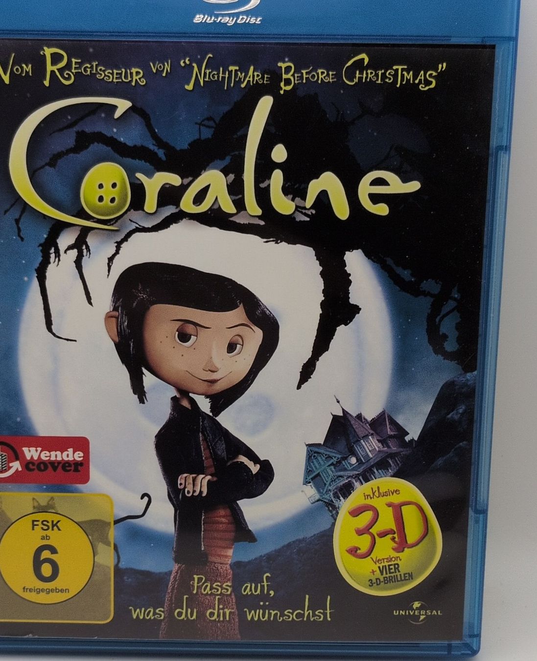 Tutti i DVDs: Coraline - Blu-ray - 3D mit Brillen – Usato da Liebefeld venduto da Loopinfility