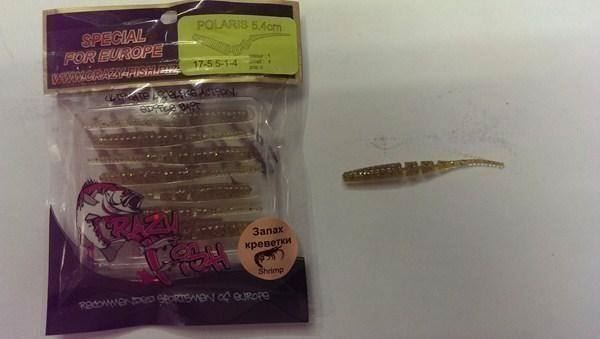 Esche: 8 Polaris Worm 5,4 cm col. 1-4 – Nuovo e nell'imballaggio originale da Fribourg venduto da versus702