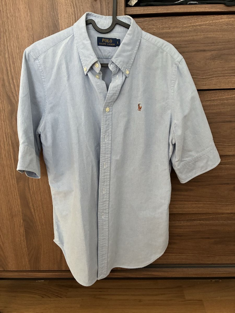 Ralph Lauren Blusen: Polo Ralph Lauren Bluse Kurzarm Hellblau Gr L  – Gebraucht aus Muttenz von Vivian_345