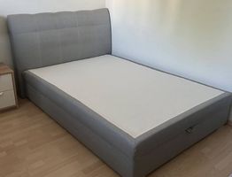 Polsterbett 140x200 cm mit viel Stauraum
