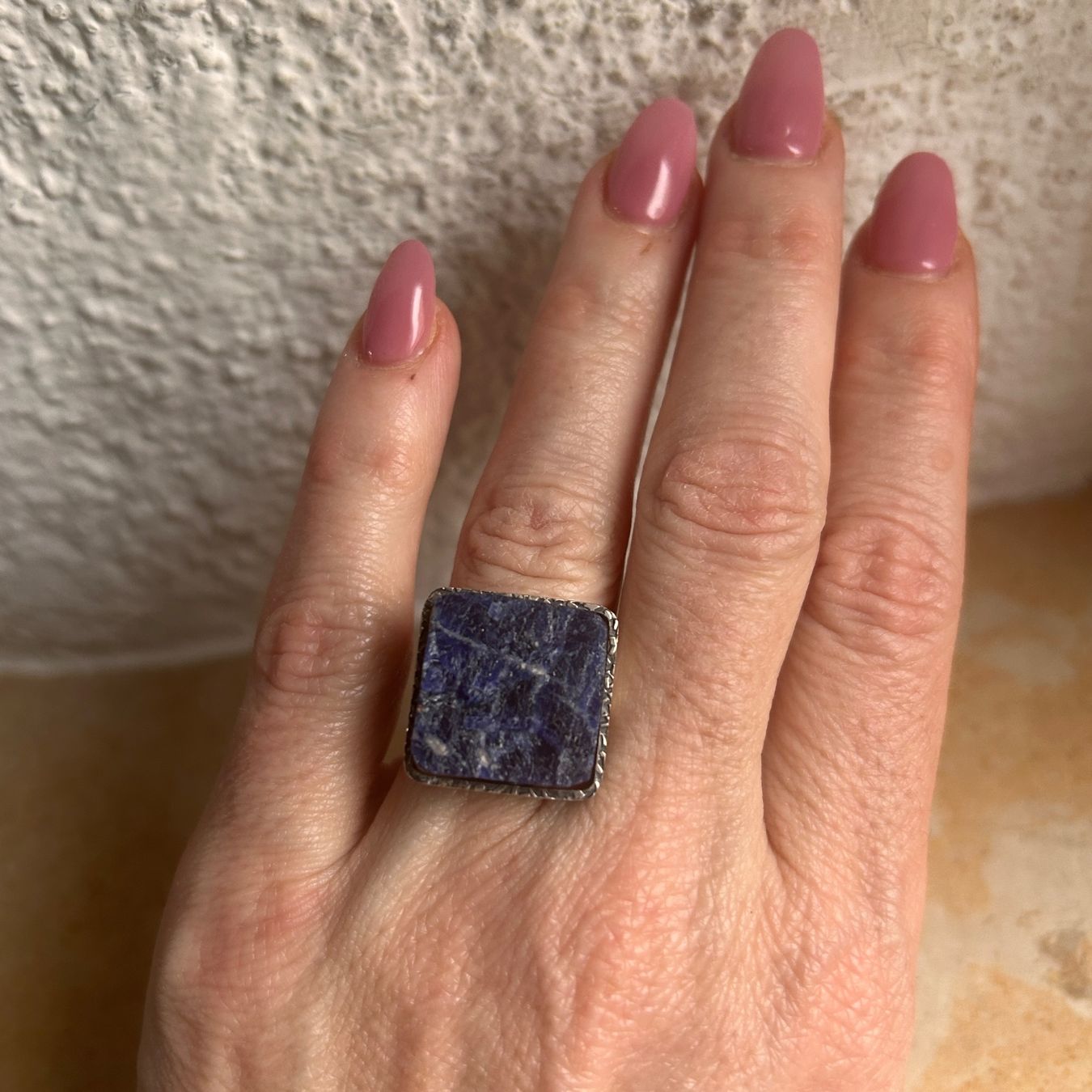Anelli: QUADRO Lapislazuli SILBERRING (Grösse 54) – Usato da Dittingen venduto da Bijoubelle
